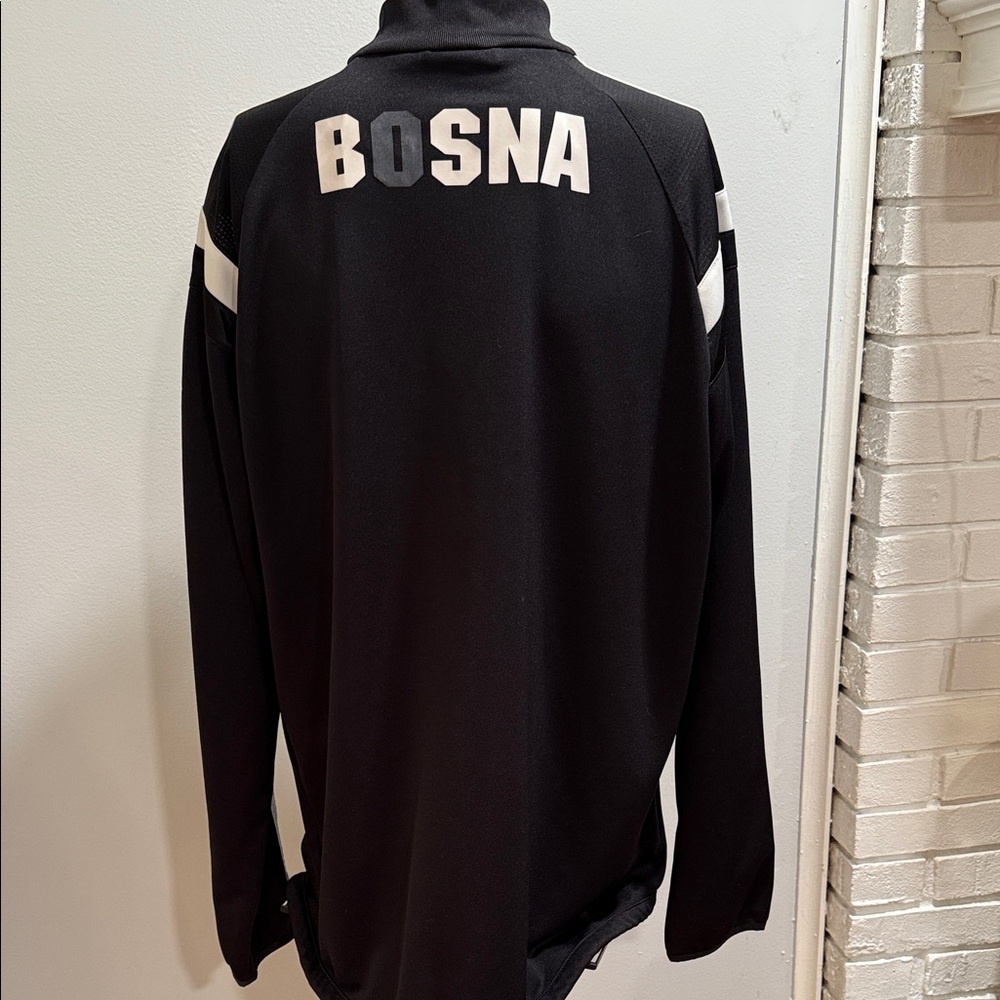 Adidas Men's Black and White Lightweight Jacket - Picture 2 of 4
